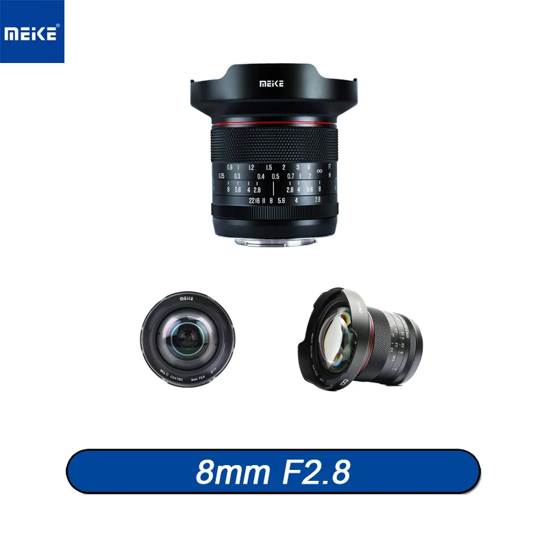 

MEKE 8mm F2.8 Large Aperture Ultra Wide Angle Camera Lens for Panasonic Lumix/ Olympus Micro 4/3 M43 Cameras