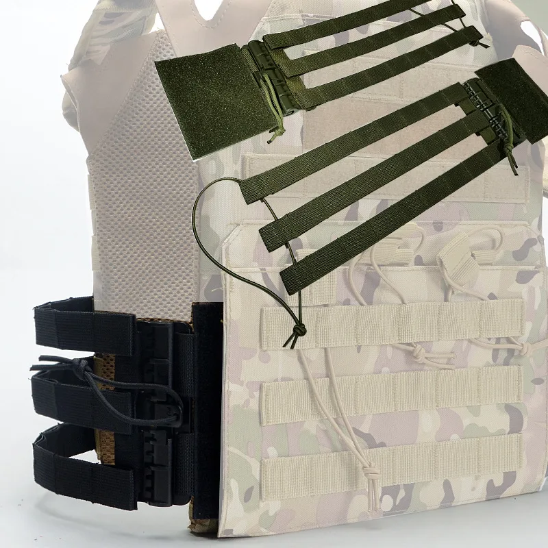 Chaleco táctico de liberación rápida, Kit de conversión de correas MOLLE, JPC NCPC 6094 420, chalecos universales de caza Airsoft, juego de hebilla de eliminación