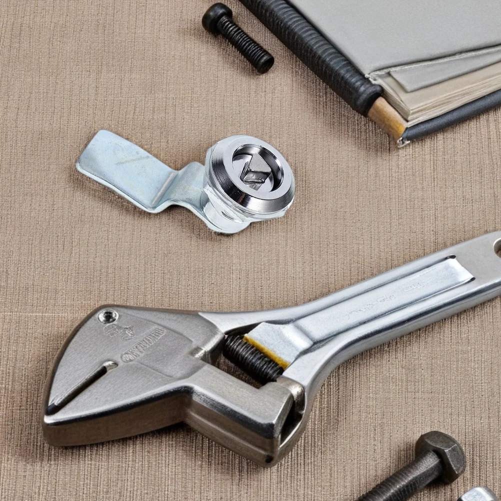 4 قطعة قفل كامة مثلث من سبائك الزنك للخزائن، تصميم جمالي سهل التركيب لقفل درج مجمع المكتب المنزلي #4