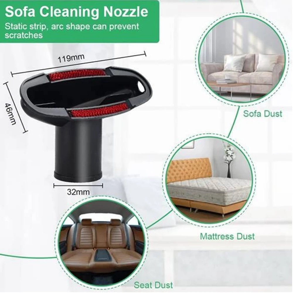 Насадка для пылесоса с щеткой и адаптером 32 / 35 мм