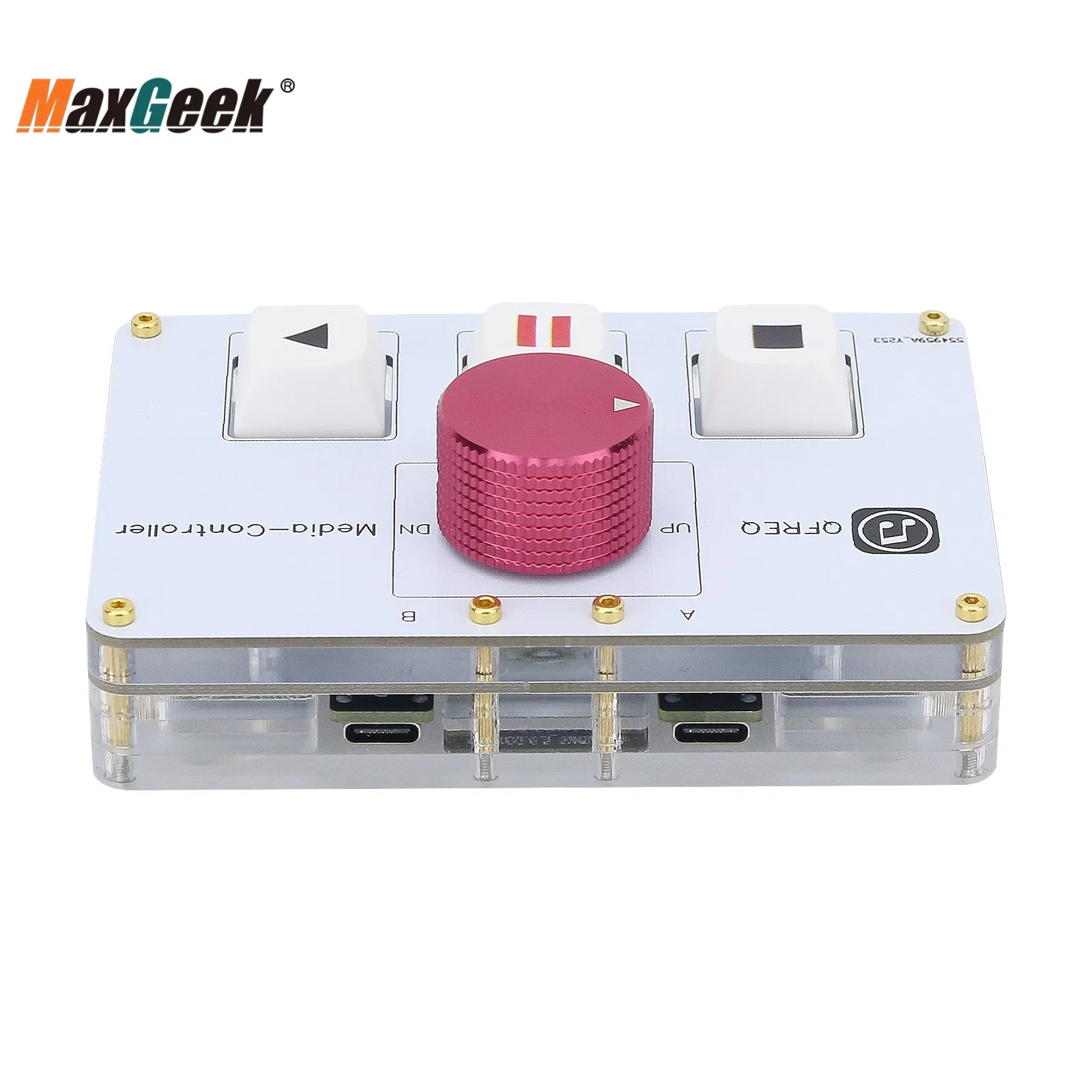 وحدة تحكم Maxgeek-QLAB ، تدعم جهازي كمبيوتر ، محارب QLAB P1 SSP Itunes KUGOU Foobar2000 ، أسود وأبيض