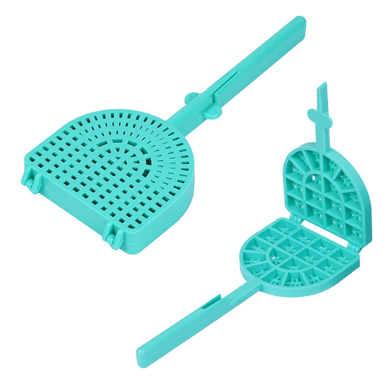 1Pc Dental Tooth Washing Racket Holder Veneers Materials Denture Wash Tray Cleaning Polishing Plate for Porcelain Teeth