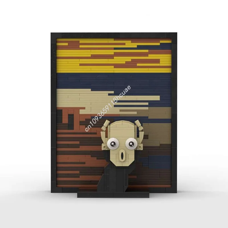 

530pcs MOC Le cri de munch Brickheadz Model Building blocks Birthday idea Kids craft toys Education creative Christmas gifts