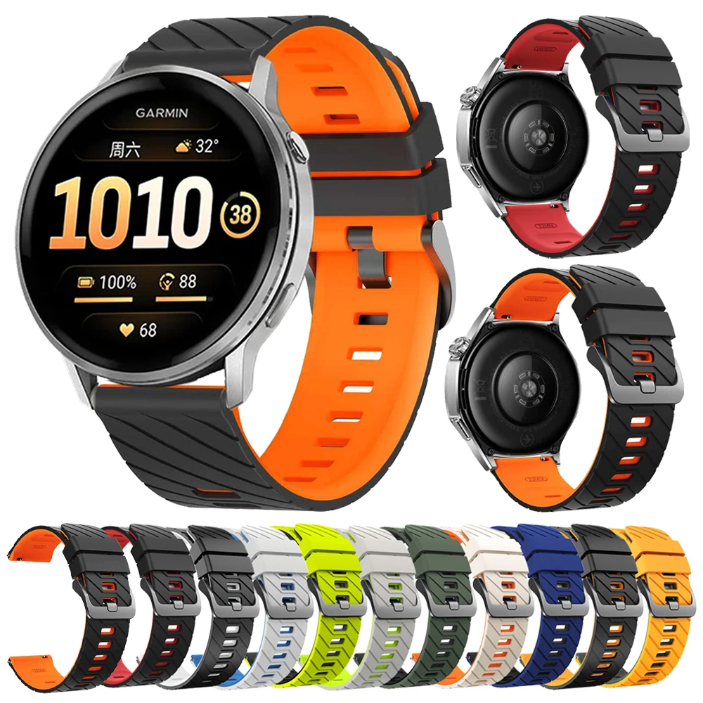 Für Garmin Venu 4 45mm Uhr Band 22mm Silikon Armband Gürtel Für Garmin Forerunner 570 47mm 265 255 Venu 3 2 Aktive Sport Armband