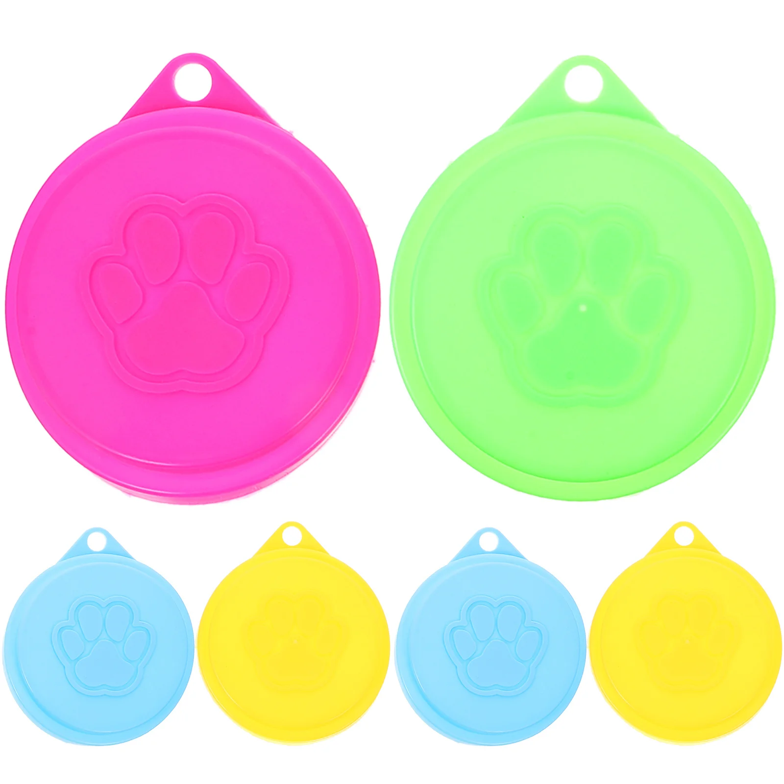 

6Pcs Silicone Pet Food Can Covers Universal Dog Cat Tin Lids Reusable Storage Lid for Pet Food Silicone Can Cover