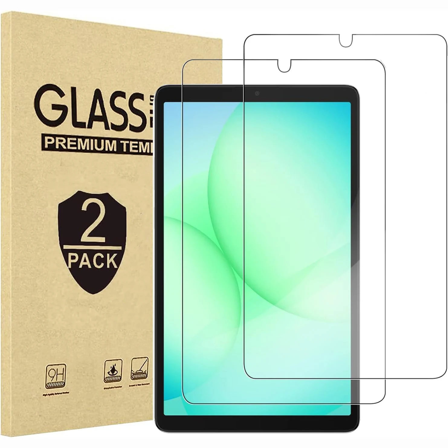 

2pcs 9H Tempered Glass For Samsung Galaxy Tab A11 2025 8.7'' SM-X130/X135 Clear Screen Protector Anti Scratch Protective Film