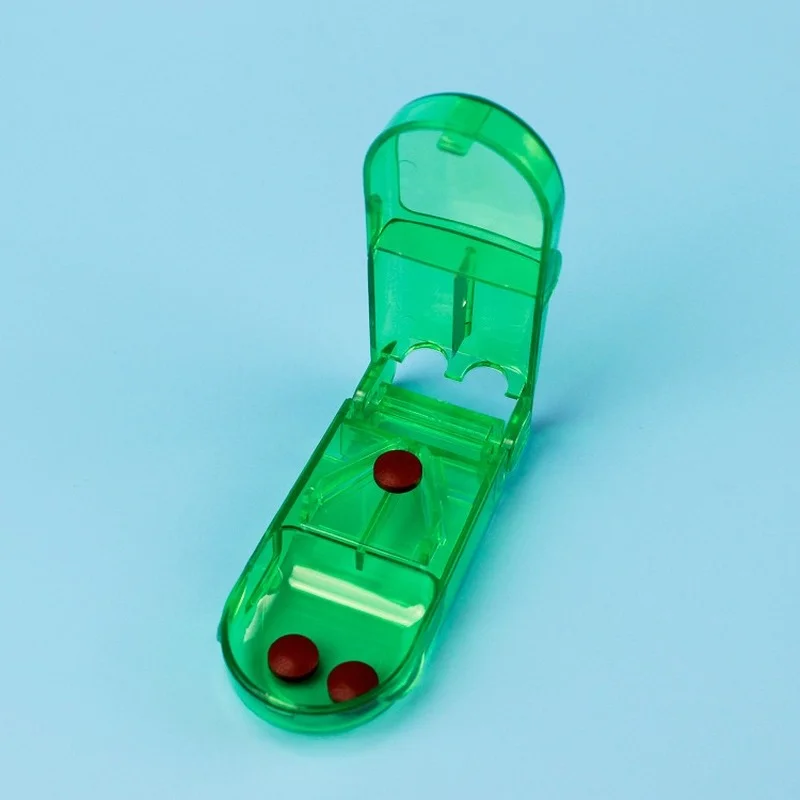 1pc Pill Cutter Medicine Cutter Medicine Split Medicine Box Portable Medicine Portable Small Medicine Box Health Care Pills Case