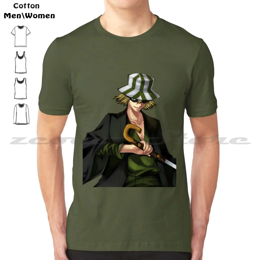 Kisuke Urahara T-Shirt 100% Cotton Comfortable High-Quality Yoruichi Shihouin So Good Banksia Bleach Bleach Anime Self Friend