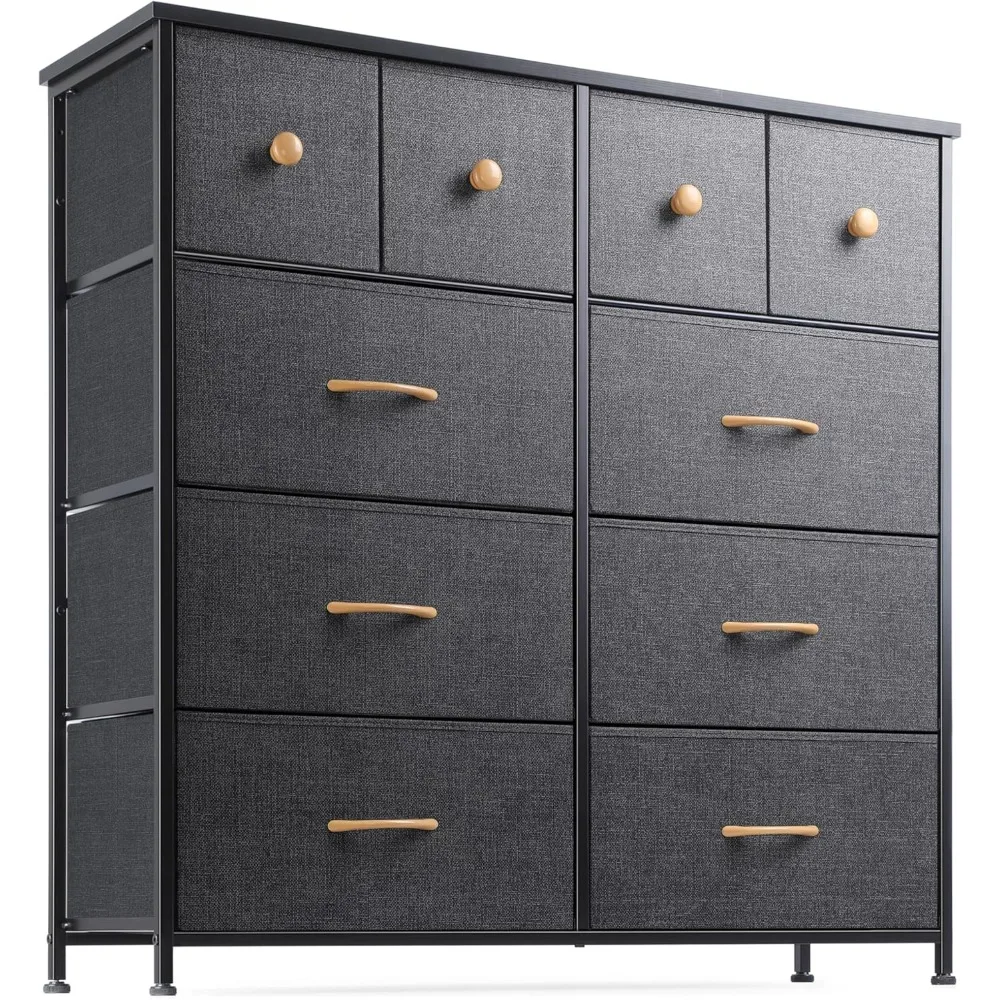 

Dresser for Bedroom with 10 Drawers, Storage Drawer Organizer, Tall Chest of Drawers for Closet, Living Room, Hallway, Entryway