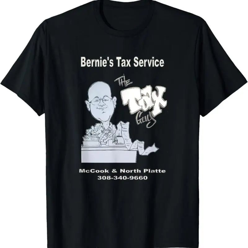 

Темная футболка Bernie's Tax Service Save A Bundle