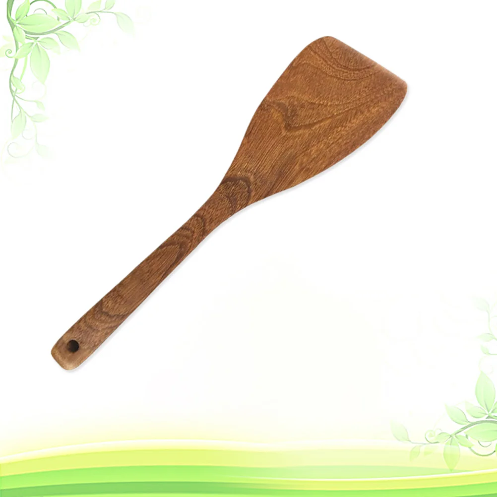 Wooden Spatula for Cooking Hot Safe Easy Cleaning Kitchen Utensil Premium Solid Wood Non Scratch Tuner Spatula