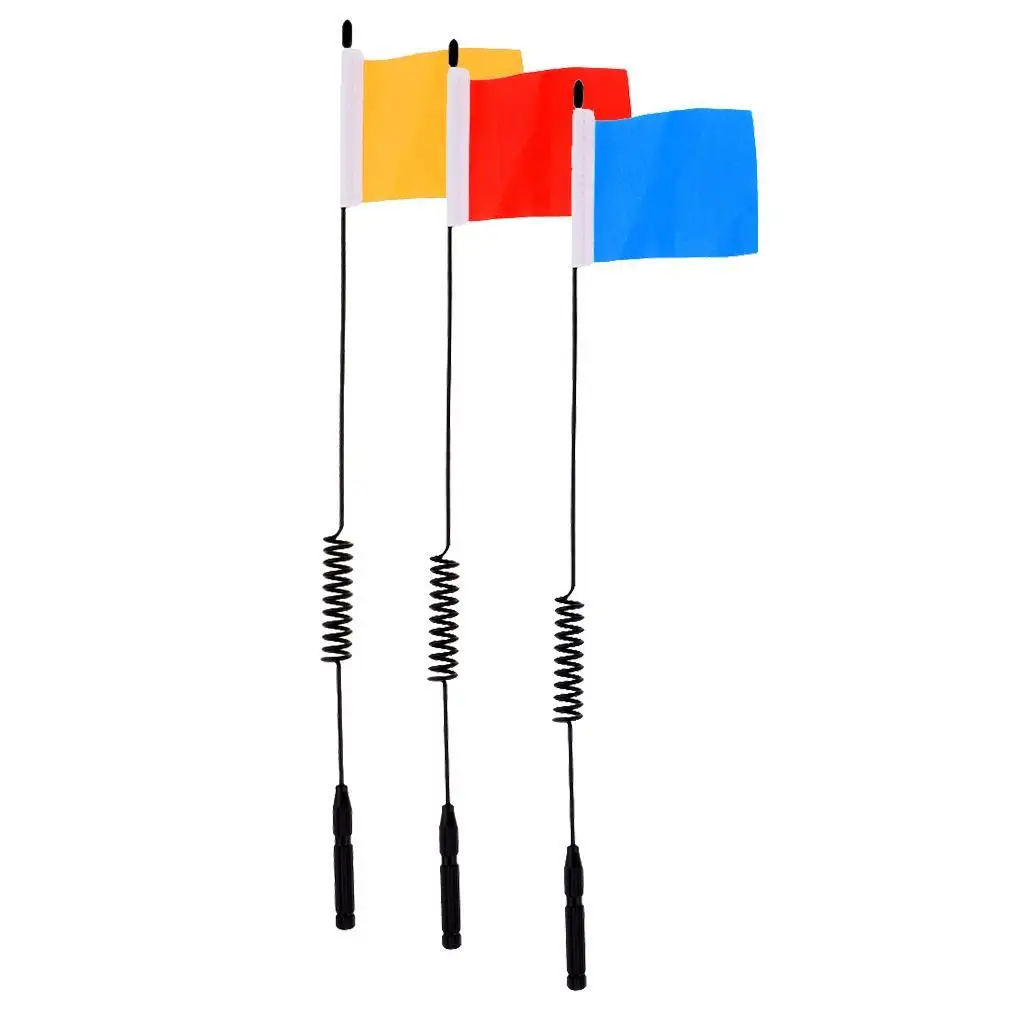 11.4 Inch Metal Decorative Antenna with Flag Accessories for 1/10 RC Car