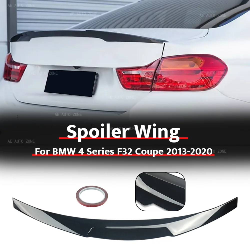

Glossy Black M4 Style Rear Spoiler Wing For BMW 4 Series F32 Coupe 2013-2020 Boot Lip Tailgate Wing