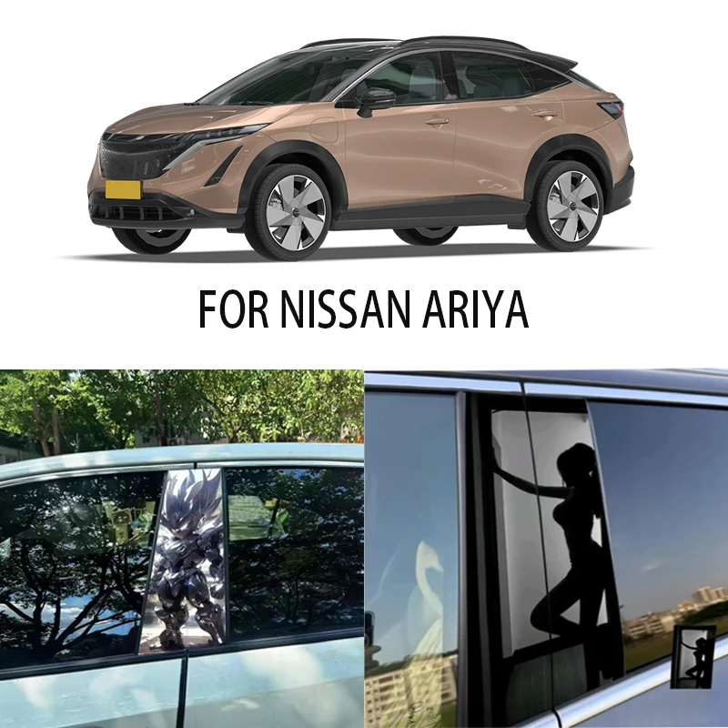 Door Window Decoration Trims Pillar Posts Stickers Auto Styling For NISSAN ARIYA Car accessories