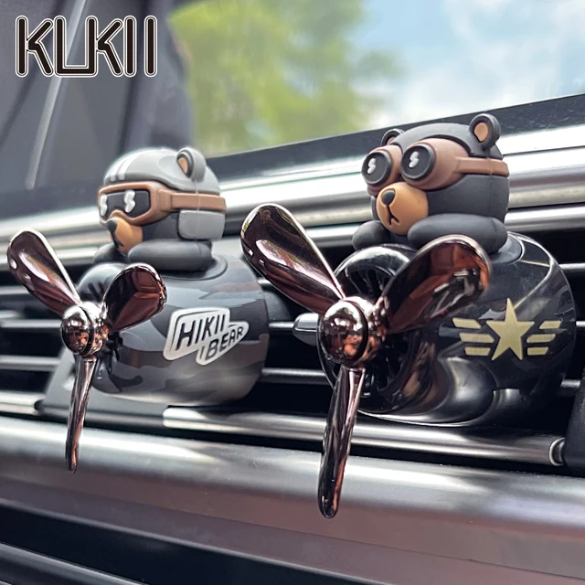 Cool bear odświeżacz powietrza do samochodu pilot obrotowy wentylator klips wentylacyjny dyfuzor perfum akcesoria samochodowe dekoracja zapach wiatrak zapach