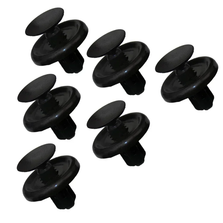 50Pcs/100pcs Diameter 7mm Black Plastic Auto Fasteners Rivets Clips  Vehicle Car Bumper Door Panel Fender Liner Clips Retainer