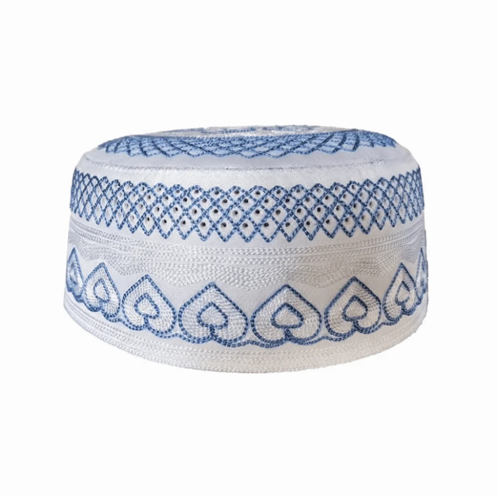 

Fashion Round Islam Flat Cap Ethnic Style Breathable Ramadan Hat Comfortable Thin Worshipping Hat Outdoor