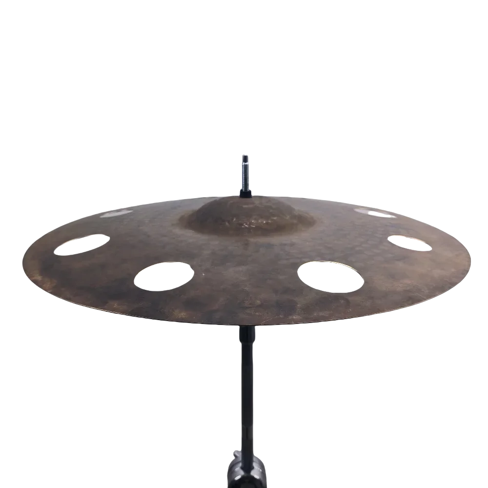 صنج Hooqu Effect مقاس 17 بوصة B20 من الأوزون مع 8 فتحات لبيع مجموعة الطبول