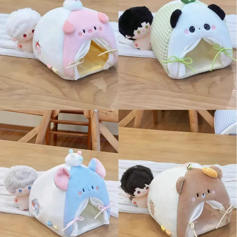 Cotton Doll Tent Bed Cute Small Animal Doll Bed For 10cm Plush Figure Storage Photo Shoot Decoration Ornament Festival Gift view 6