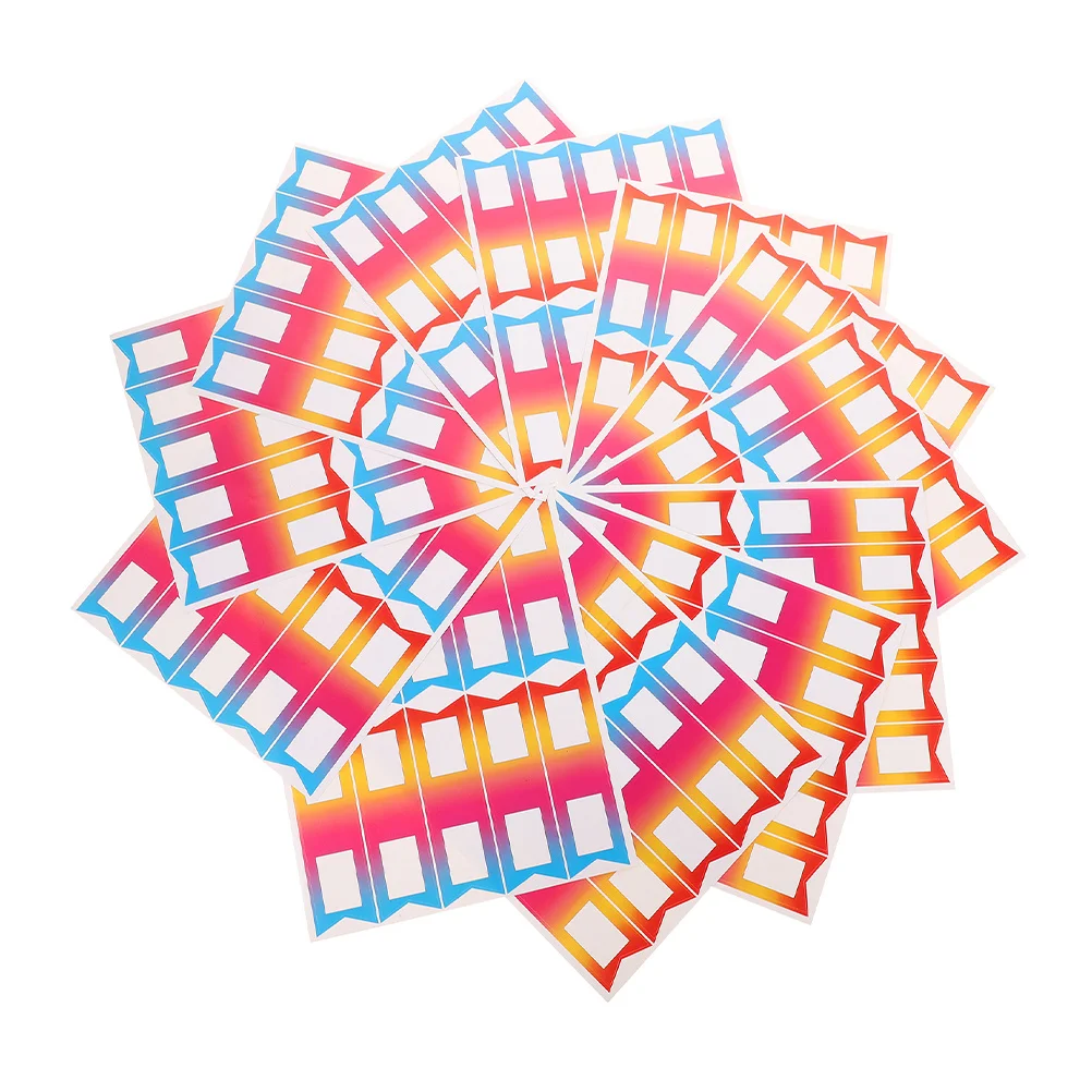 

24 листа наклеек-этикеток для карандашей, самоклеящиеся, с возможностью записи, для организации класса, идентификации имен и номеров, маркировки папок