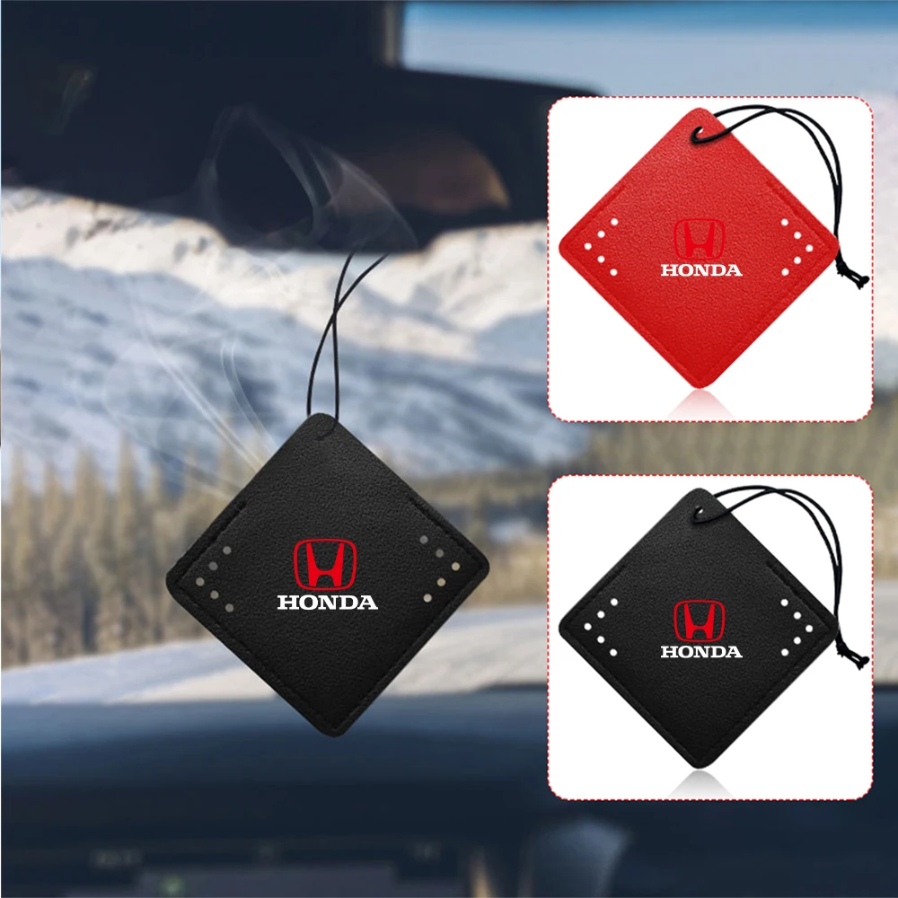 Insignia de coche ambientador espejo retrovisor Perfume colgante emblema accesorios para Honda Civic Accord Fit Jazz Pilot Odyssey City