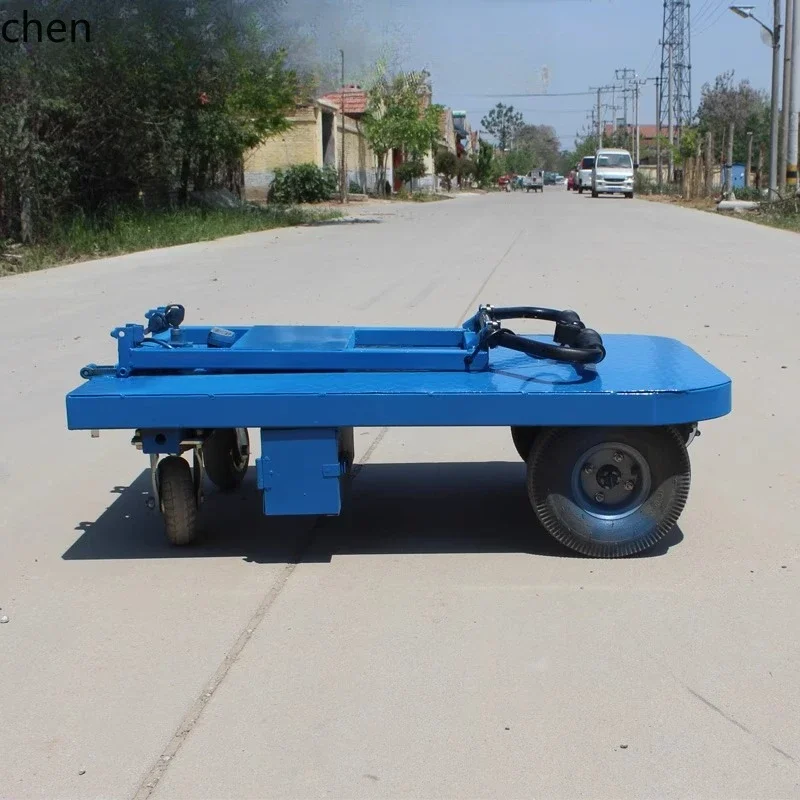 Electric Trolley Load King Truck Foldable Pull Cargo Transportation Flat Four Wheels