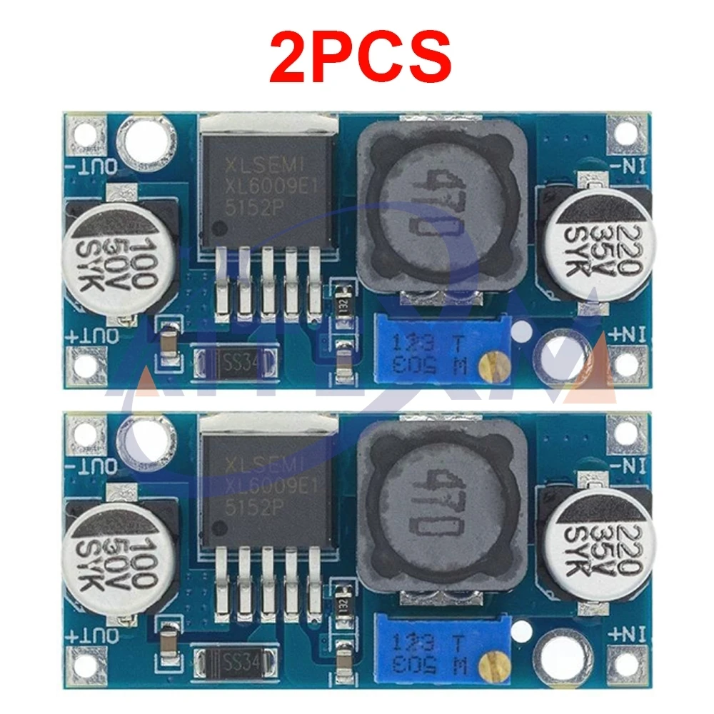 2PCS XL6009 Dc-Dc Booster Modul Netzteil Modul Ausgang Einstellbar Super Lm2577 Step-Up Modul