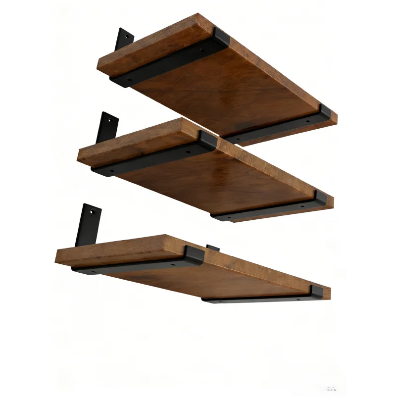 

3 2-4 шт., 10 дюймов, сверхмощный плавающий кронштейн для полки, сделай сам, настенная декоративная полка, стеллаж для хранения, настенный кронштейн для полки