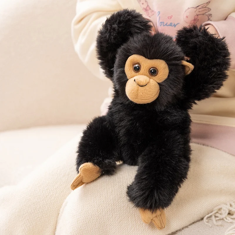Hot Simulation Punch Gorilla Plush Doll Mother And Baby Long-arm Monkey Animal Stuffed Toy Home Decoration Gift For Children