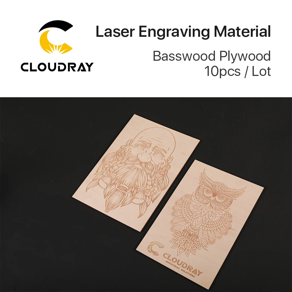 

Cloudray 10pcs Basswood Playwood 21*29cm Laser Engraving Material Wooden Plate for DIY Laser Machine Design Co2 Marking Machine