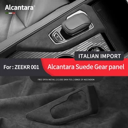 Alcantara car interior suitable for Zeerk 001 gear shift decorative frame pasting gear shift panel pasting car accessories