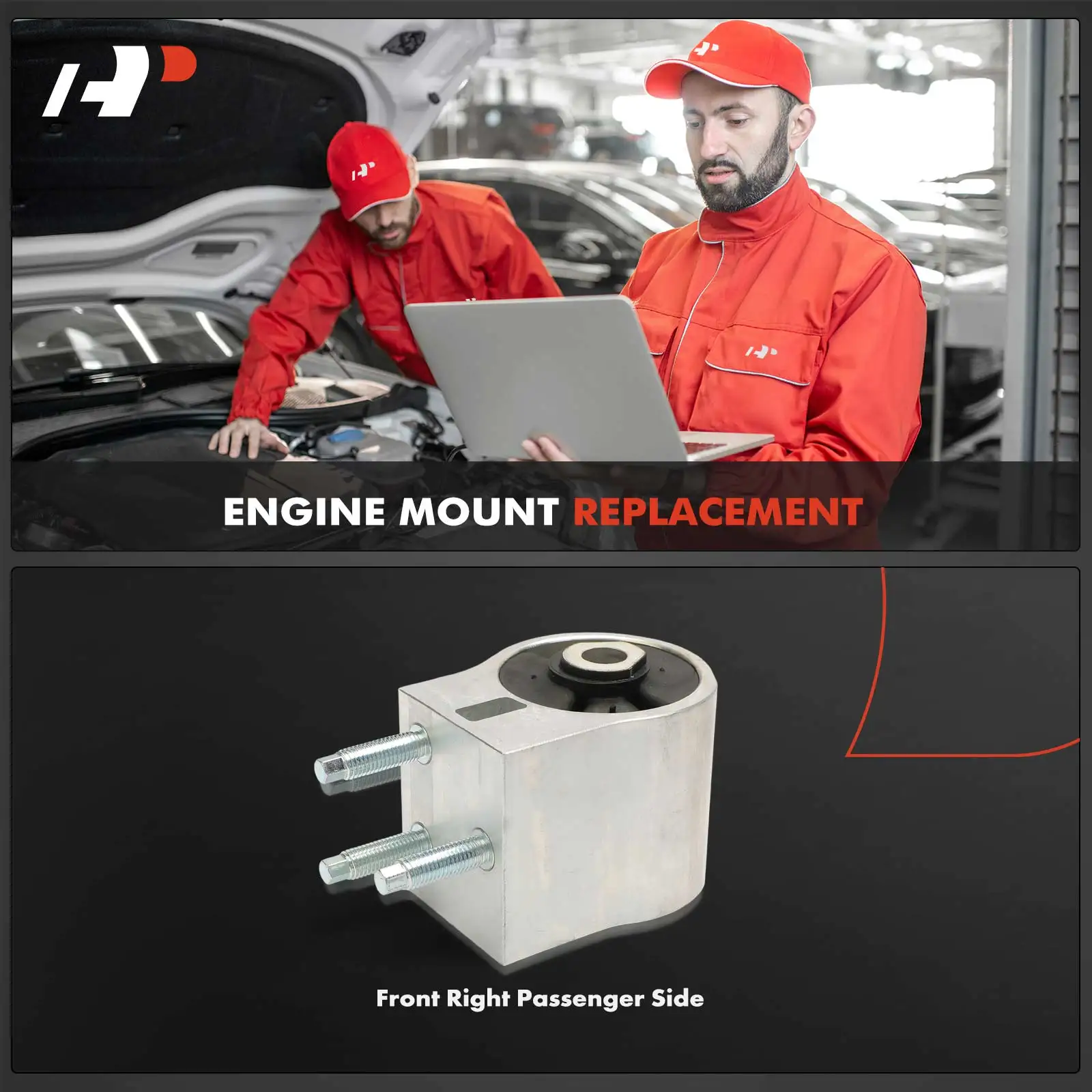A-Premium Front Right Engine Mount for Ford F-250 Super Duty F-350 Super Duty F-450 Super Duty F-550 Super Duty 17-22