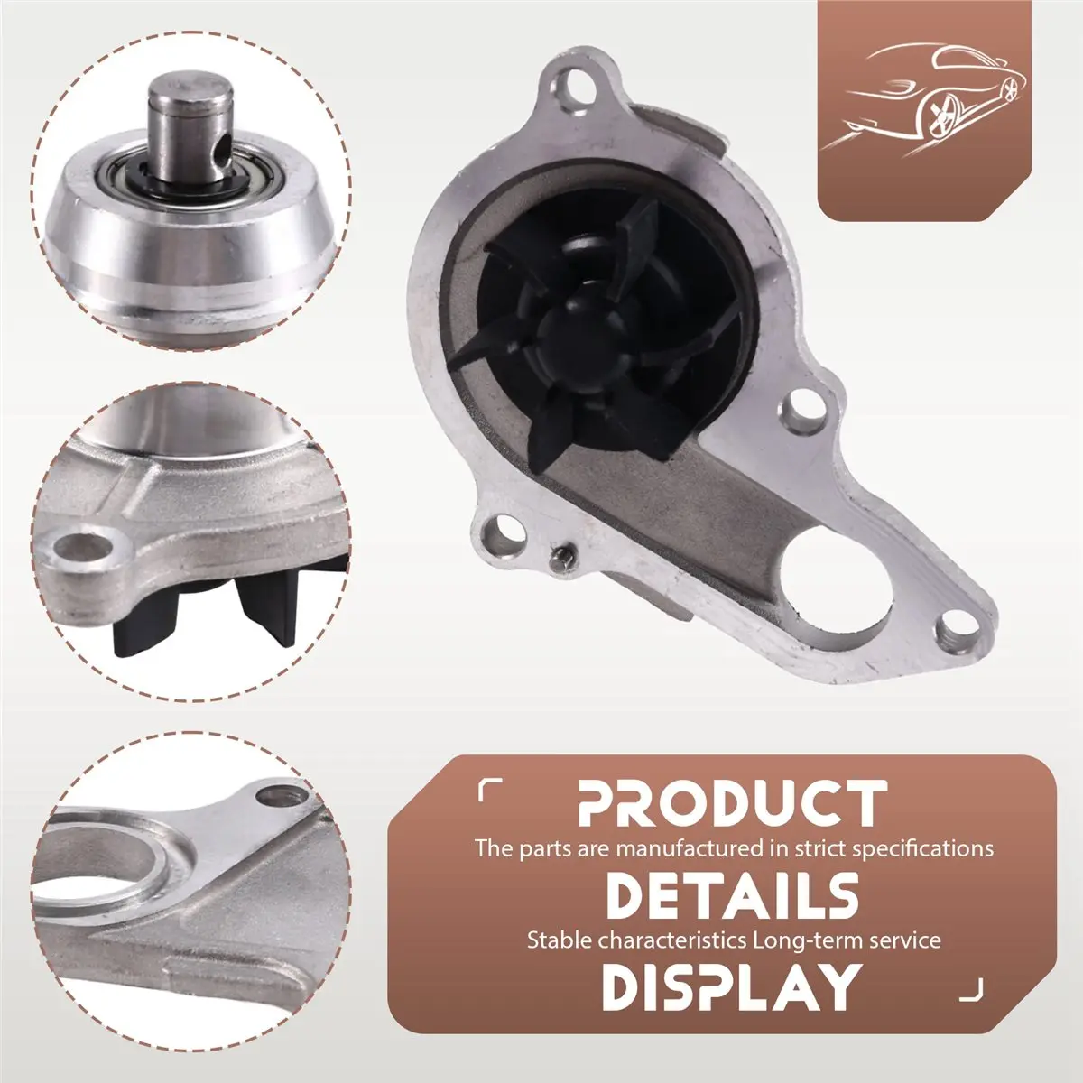 #32P Water Pump 17400-29F00 for Suzuki ATV LTZ400 DRZ400 2000-2009,17400-29F00,(ABS+Metal)