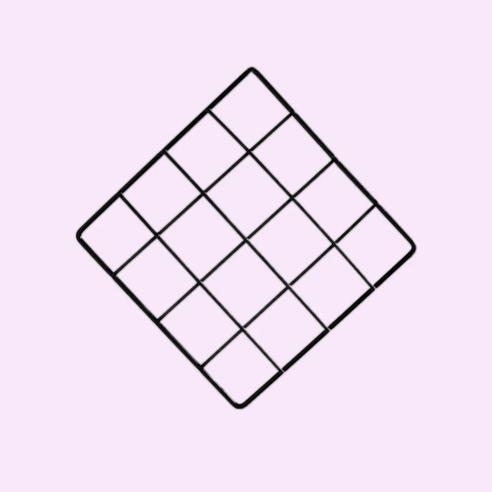 

2Pcs Nordic Style Wall Decor Photo Wall Grid Panel Metal Mesh Display for Living Room Office Metal Mesh