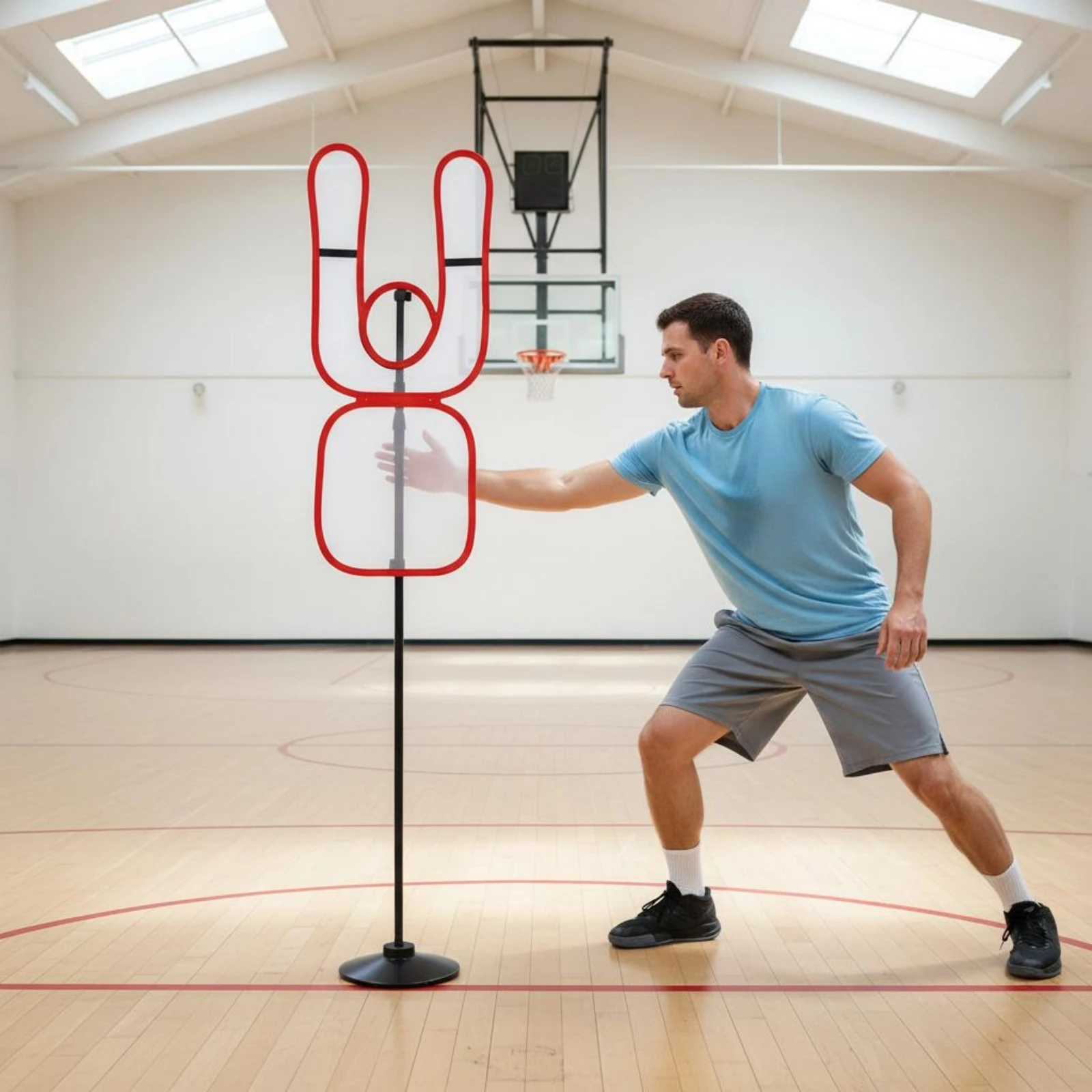 

Basketball Defense Mannequin Customizable Basketball Defense Figure Stable Base Portable for Coaches
