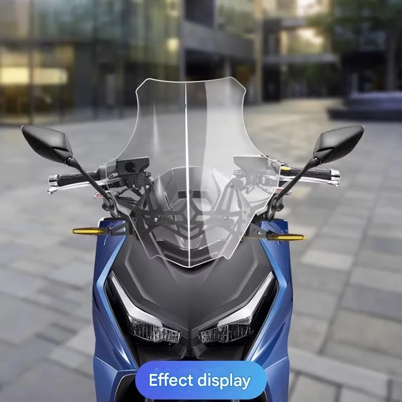 FOR Kymco KRV180 Heightened Chest-Protective Windshield Impact-Resistant Road Debris & Protection Blocks Accessory Motorcycles