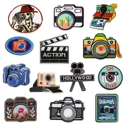 Camera Emblem Clothing Accessories Badge Sticker Embroidered Embroidery Sticker Iron-on Patches