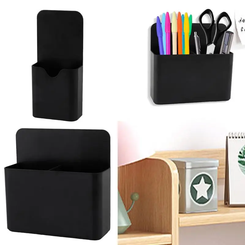 Magnetic Pen Holder Erase Marker Storage Box Pencil Organizer Cup Locker Organizer for Home Office Fridge Refrigerator