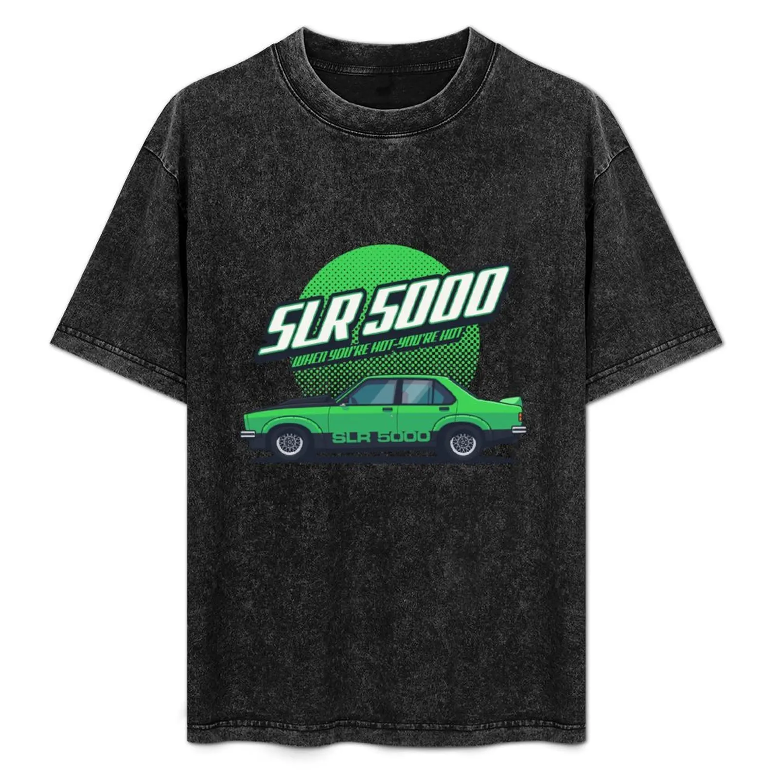 

SLR 5000 Car Side Green T-Shirt sublime blue archive cotton graphic tees essential t shirt men t shirts high quality