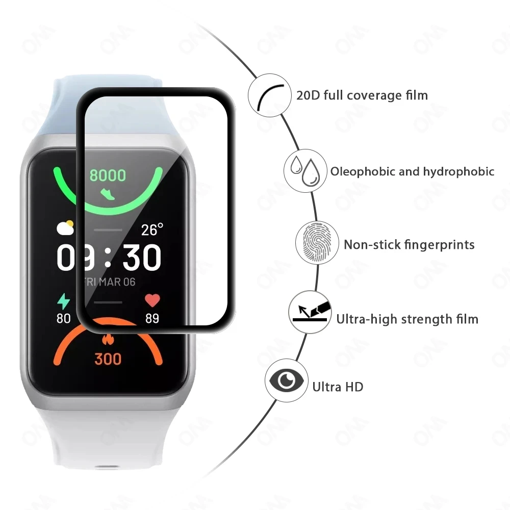 For OPPO Band 2 Soft Film Screen Protector 3D PMMA Curved Edge HD Full Coverage Film