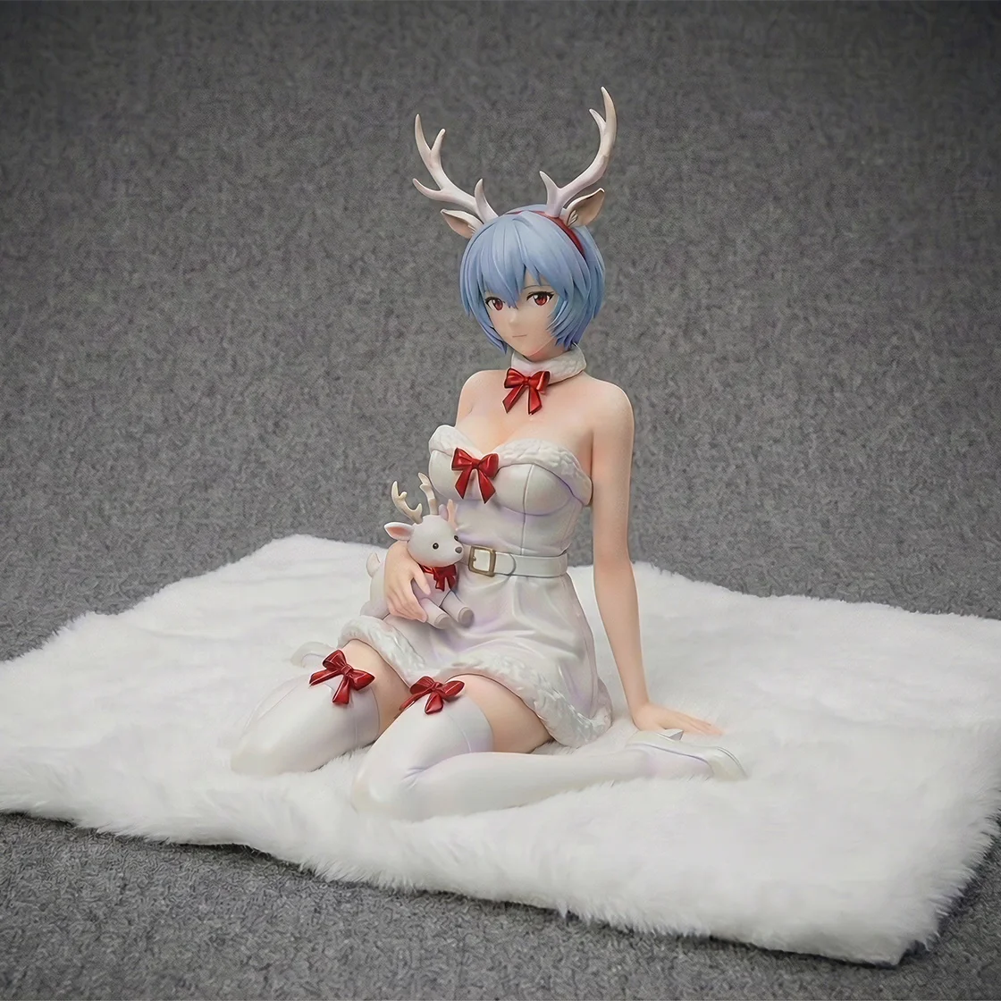 Asuka Langley Rei Ayanami Neon Genesis Evangelion Christmas Figure Set - 23cm Movable PVC Collectible Model Toys Gifts for Fans view 3