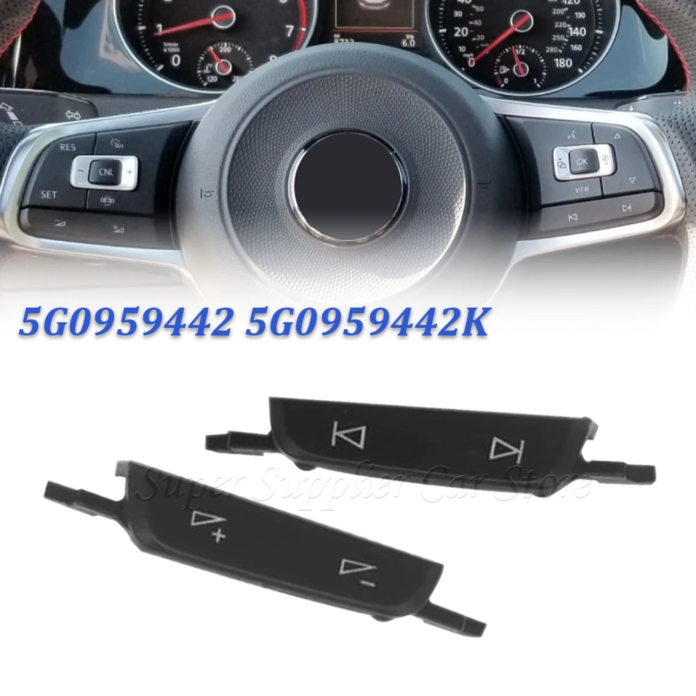 5G0959442 5G0959442K Multifunction Steering Wheel Volume Button Cap For VW Golf 7 7.5 MK7 Jetta A7 Passat B8 Tiguan Touran