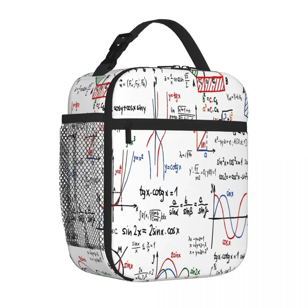 Bestselling Mathematics Formulas Numbers Preppy Student Lunch Bag Office Outdoor Lunch Commuter Lunch Bag