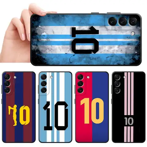 Cool Football Number Phone Case for Samsung Galaxy A21s A22 A23 A25 A33 A34 A52s A53 A54 A55 A71 A26 A36 A56 Soft Cover