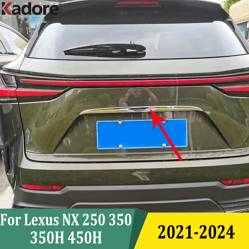 For Lexus NX 250 350 350H 450H 2021 2022 2023 2024 Rear Trunk Lid Tailgate Cover Trim Back Door Molding Garnish Strip Styling