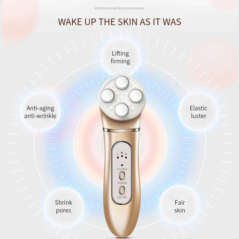 Strumenti per la cura della pelle Lifting facciale massaggio rassodante LED Light Face Beauty Instrument