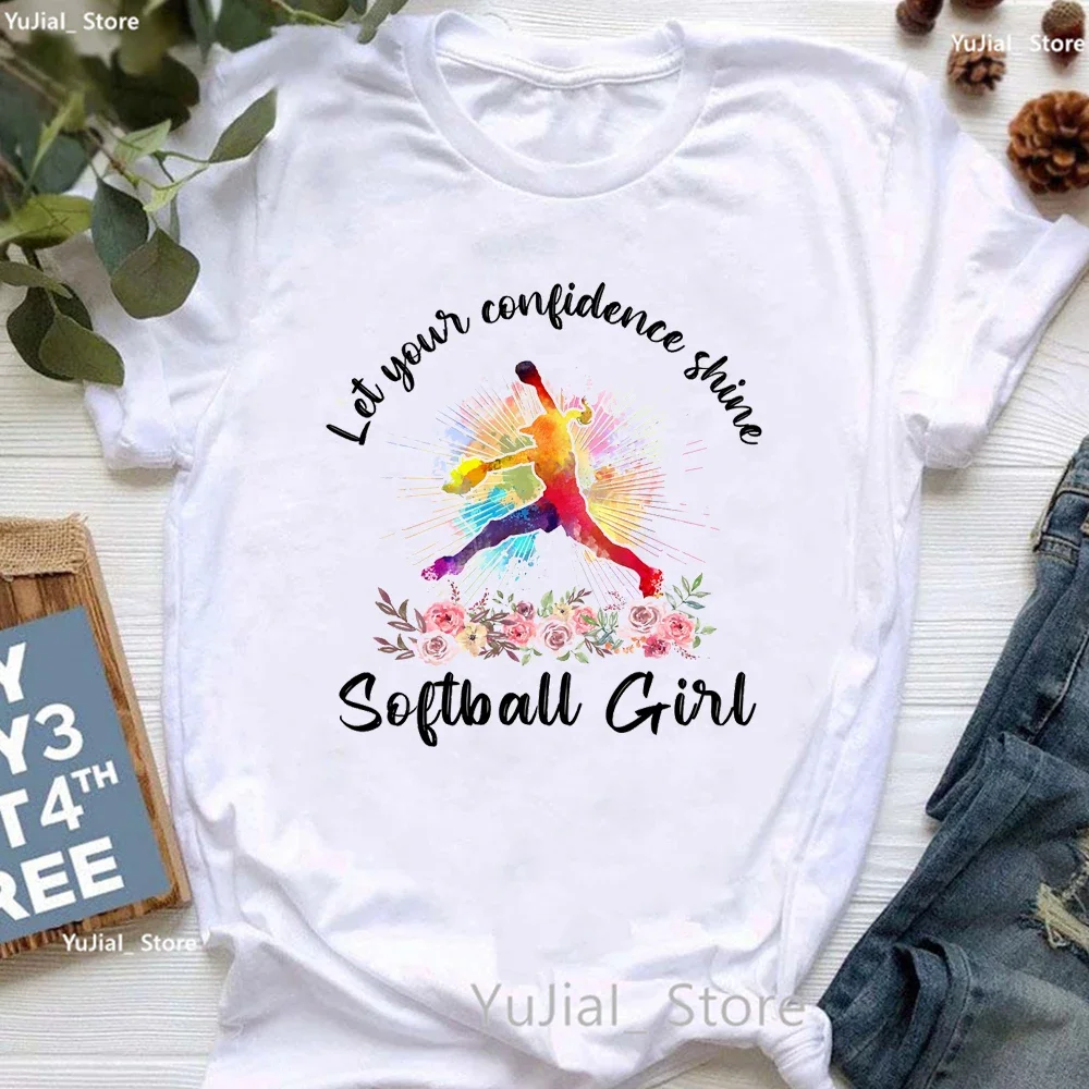 

Baseball Mom Print T Shirt Women Summer Fashion Short Sleeve Tshirt Femme Aesthetic Clothes White T-Shirt Tops Wholesale