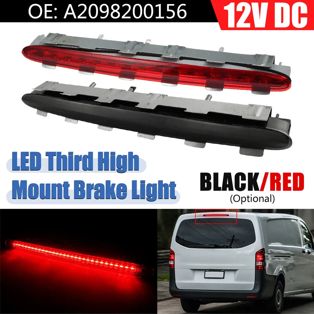 

High Level Third Rear Brake Stop Light A2098200156 for Mercedes-Benz CLK Red Car Light Accessories