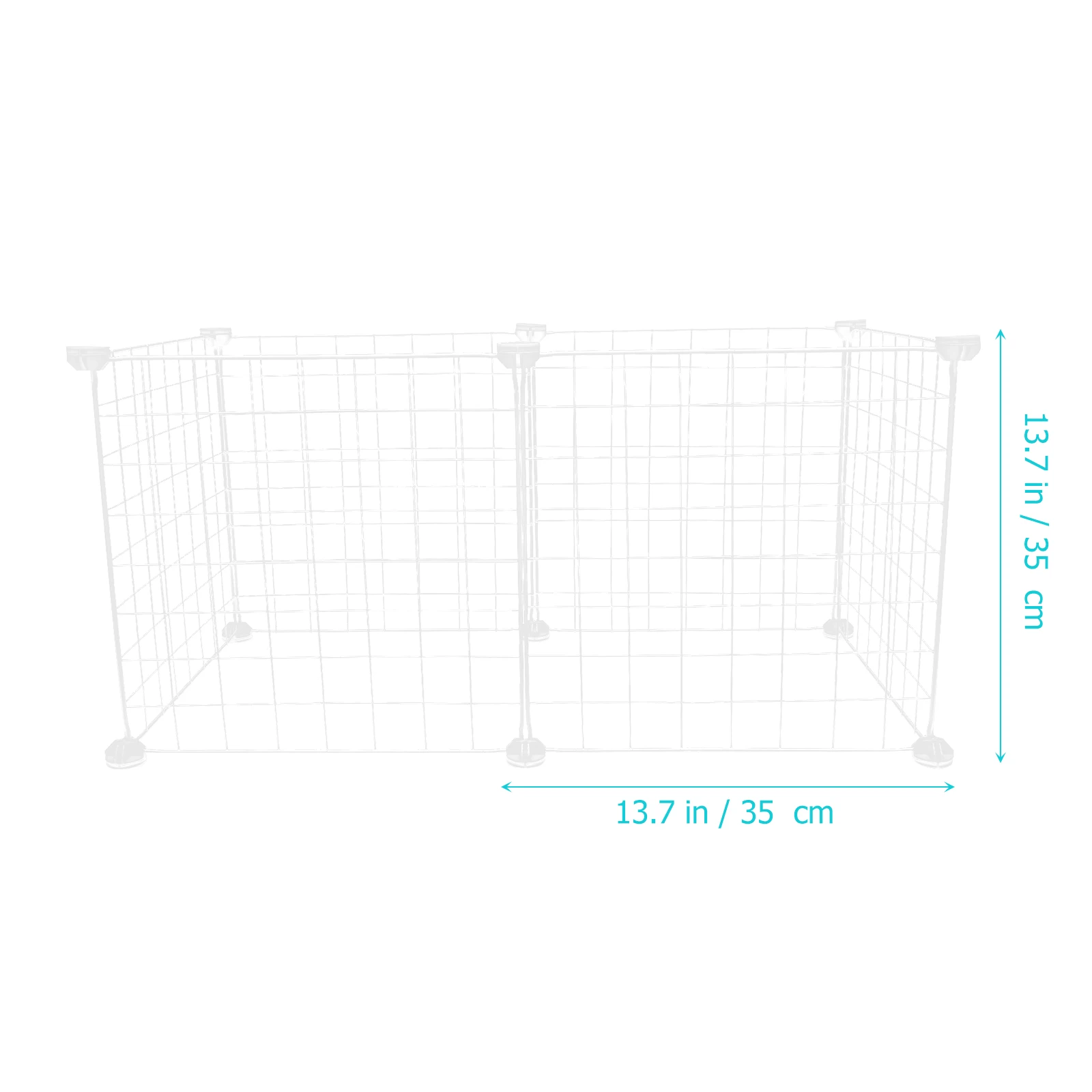 1 Set Pet Cage Iron Wire Multifunctional Diy Dog Kennel Metal Cat House Durable Easy Assemble Hollow Design Rabbit Fence Playpen