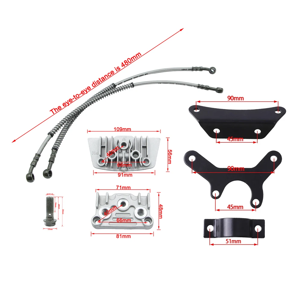 Motorcycle Oil Cooler Cooling Radiator Engine Kit Universal For CRF XR KLX 50 70 90 110 125 140cc Dirt Pit Bike Scooter ATV